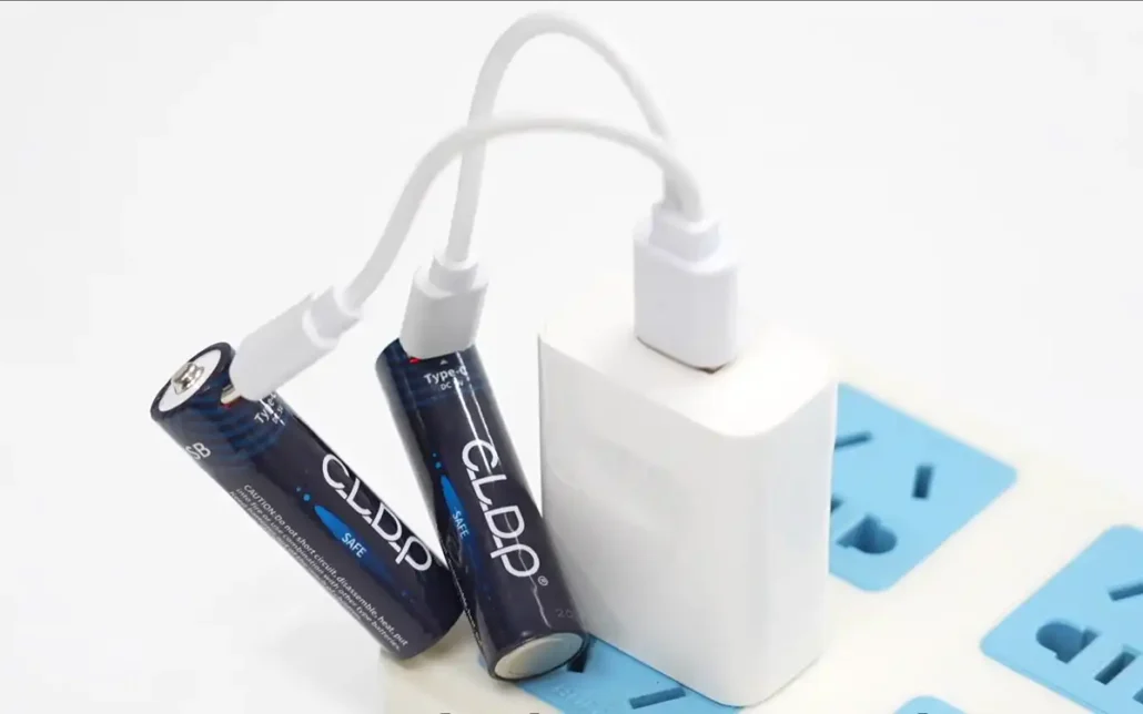 USB battery being charged